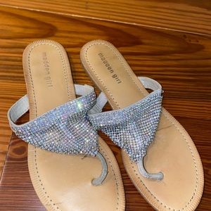 Madden girl bling flip flops
